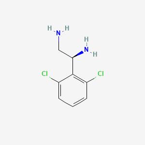 molecular formula C8H10Cl2N2 B15236897 (1S)-1-(2,6-Dichlorophenyl)ethane-1,2-diamine 