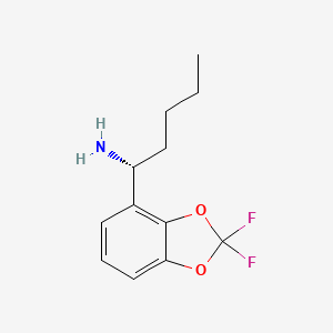 (R)-1-(2,2-Difluorobenzo[D][1,3]dioxol-4-YL)pentan-1-amine