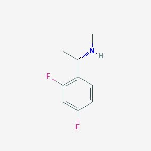 molecular formula C9H11F2N B15236905 [(1S)-1-(2,4-Difluorophenyl)ethyl]methylamine 