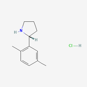 molecular formula C12H18ClN B15236928 (R)-2-(2,5-Dimethylphenyl)pyrrolidine hcl 