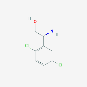 molecular formula C9H11Cl2NO B15236936 (R)-2-(2,5-Dichlorophenyl)-2-(methylamino)ethan-1-OL 