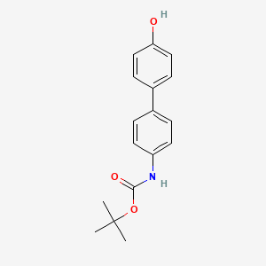 molecular formula C17H19NO3 B1523699 tert-Butyl (4'-hydroxy-[1,1'-biphenyl]-4-yl)carbamate CAS No. 848853-75-8