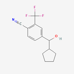 4-(Cyclopentyl(hydroxy)methyl)-2-(trifluoromethyl)benzonitrile