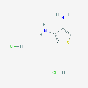 molecular formula C4H8Cl2N2S B015237 3,4-二氨基噻吩二盐酸盐 CAS No. 90069-81-1