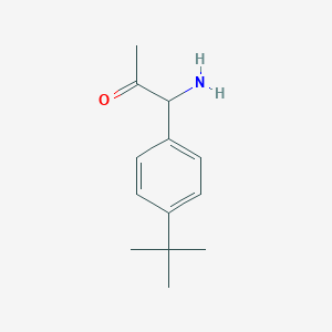 molecular formula C13H19NO B15237022 1-Amino-1-(4-tert-butylphenyl)propan-2-one 