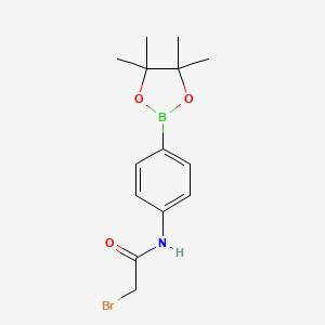 2-Bromo-N-(4-(4,4,5,5-tetramethyl-1,3,2-dioxaborolan-2-yl)phenyl)acetamide