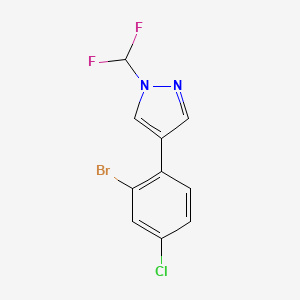 4-(2-Bromo-4-chlorophenyl)-1-(difluoromethyl)-1H-pyrazole