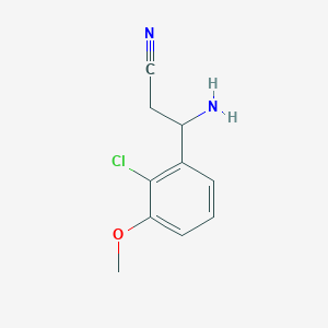 3-Amino-3-(2-chloro-3-methoxyphenyl)propanenitrile