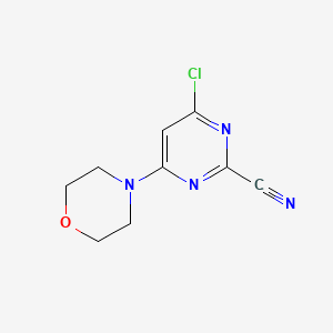 4-Chloro-6-morpholinopyrimidine-2-carbonitrile