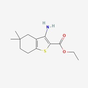 molecular formula C13H19NO2S B15237140 Ethyl 3-amino-5,5-dimethyl-4,5,6,7-tetrahydrobenzo[B]thiophene-2-carboxylate 