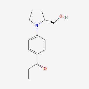 (R)-1-(4-(2-(Hydroxymethyl)pyrrolidin-1-YL)phenyl)propan-1-one