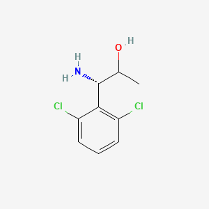 molecular formula C9H11Cl2NO B15237201 (1S)-1-Amino-1-(2,6-dichlorophenyl)propan-2-OL 