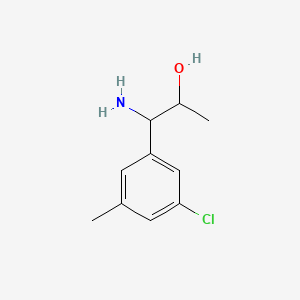 1-Amino-1-(3-chloro-5-methylphenyl)propan-2-OL