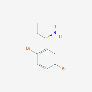 (S)-1-(2,5-Dibromophenyl)propan-1-amine