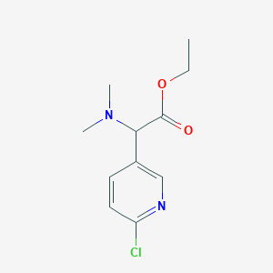 Ethyl 2-(6-chloropyridin-3-yl)-2-(dimethylamino)acetate