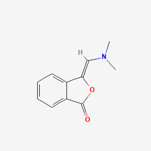 molecular formula C11H11NO2 B15237272 (3Z)-3-[(dimethylamino)methylidene]-1,3-dihydro-2-benzofuran-1-one 