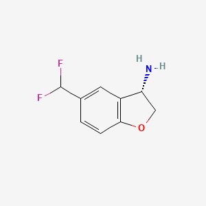 (3S)-5-(Difluoromethyl)-2,3-dihydrobenzo[B]furan-3-ylamine