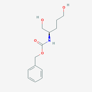 molecular formula C13H19NO4 B152373 (R)-苄基(1,5-二羟基戊烷-2-基)氨基甲酸酯 CAS No. 478646-28-5