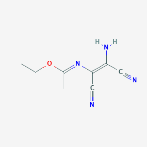 (E)-(ethylN-[(1Z)-2-amino-1,2-dicyanoeth-1-en-1-yl]methanecarboximidate)