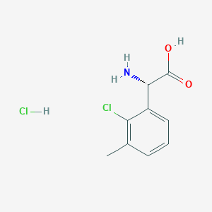 (S)-2-Amino-2-(2-chloro-3-methylphenyl)acetic acid hcl