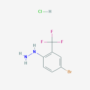 molecular formula C7H7BrClF3N2 B1523743 [4-溴-2-(三氟甲基)苯基]肼盐酸盐 CAS No. 221092-41-7
