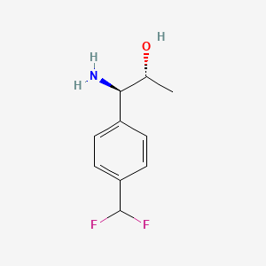 molecular formula C10H13F2NO B15237438 (1R,2R)-1-Amino-1-[4-(difluoromethyl)phenyl]propan-2-OL 