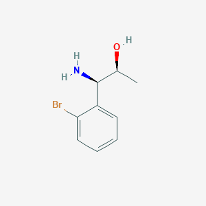 molecular formula C9H12BrNO B15237451 (1R,2S)-1-Amino-1-(2-bromophenyl)propan-2-OL 