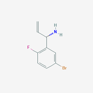 (1S)-1-(5-Bromo-2-fluorophenyl)prop-2-enylamine