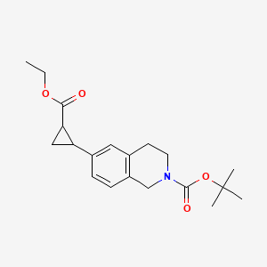 Tert-butyl 6-(2-(ethoxycarbonyl)cyclopropyl)-3,4-dihydroisoquinoline-2(1H)-carboxylate