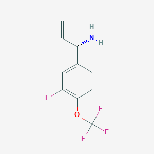 (1S)-1-[3-Fluoro-4-(trifluoromethoxy)phenyl]prop-2-enylamine