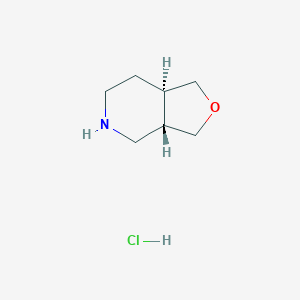 molecular formula C7H14ClNO B15237591 trans-Octahydrofuro[3,4-C]pyridine hcl 