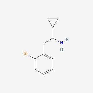 2-(2-Bromophenyl)-1-cyclopropylethan-1-amine