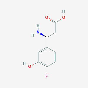 (3S)-3-Amino-3-(4-fluoro-3-hydroxyphenyl)propanoic acid