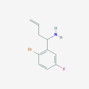 1-(2-Bromo-5-fluorophenyl)but-3-EN-1-amine