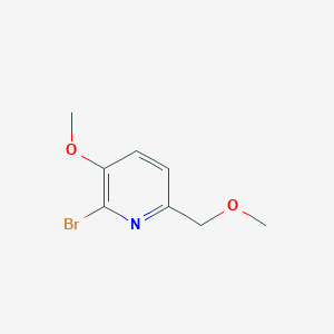 molecular formula C8H10BrNO2 B1523766 2-Bromo-3-methoxy-6-(methoxymethyl)pyridine CAS No. 1305324-98-4