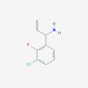 1-(3-Chloro-2-fluorophenyl)prop-2-en-1-amine