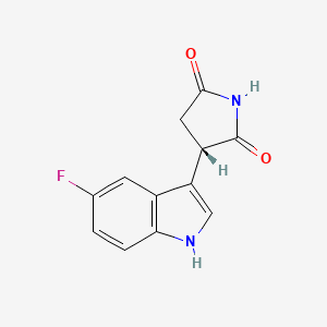 (S)-3-(5-Fluoro-1H-indol-3-YL)pyrrolidine-2,5-dione