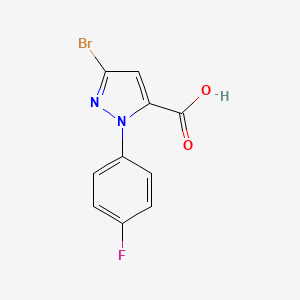3-bromo-1-(4-fluorophenyl)-1H-pyrazole-5-carboxylic acid