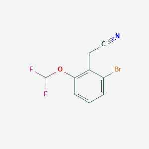 2-(2-Bromo-6-(difluoromethoxy)phenyl)acetonitrile