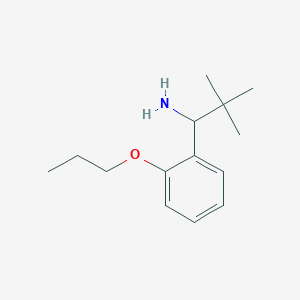 2,2-Dimethyl-1-(2-propoxyphenyl)propan-1-amine