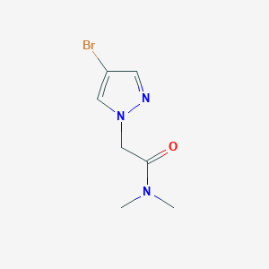 molecular formula C7H10BrN3O B1523780 2-(4-溴-1H-吡唑-1-基)-N,N-二甲基乙酰胺 CAS No. 1183807-93-3