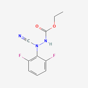 (E)-(ethylcyano[2-(2,6-difluorophenyl)hydrazin-1-ylidene]formate)