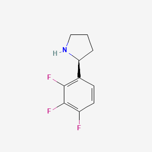 molecular formula C10H10F3N B15237908 (2S)-2-(2,3,4-Trifluorophenyl)pyrrolidine 