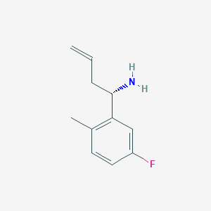 (S)-1-(5-Fluoro-2-methylphenyl)but-3-EN-1-amine