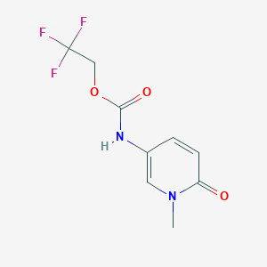 molecular formula C9H9F3N2O3 B1523791 2,2,2-trifluoroethyl N-(1-methyl-6-oxo-1,6-dihydropyridin-3-yl)carbamate CAS No. 1258639-86-9