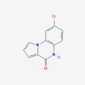 molecular formula C11H7BrN2O B15237935 8-Bromopyrrolo[1,2-A]quinoxalin-4(5H)-one 