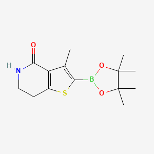 3-Methyl-2-(4,4,5,5-tetramethyl-1,3,2-dioxaborolan-2-YL)-6,7-dihydrothieno[3,2-C]pyridin-4(5H)-one