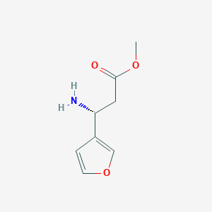 Methyl (3R)-3-amino-3-(furan-3-YL)propanoate