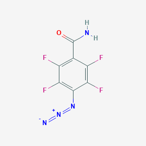 molecular formula C7H2F4N4O B015238 4-叠氮基-2,3,5,6-四氟苯甲酰胺 CAS No. 122616-98-2