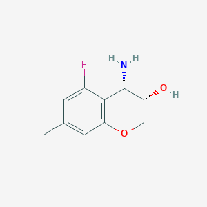 (3S,4S)-4-Amino-5-fluoro-7-methylchroman-3-OL